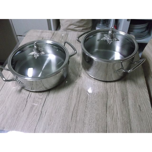 【お買得！】 マイヤー　ルフォーニ　26ｃｍ浅型鍋+24ｃｍ深型鍋セット 鍋/フライパン