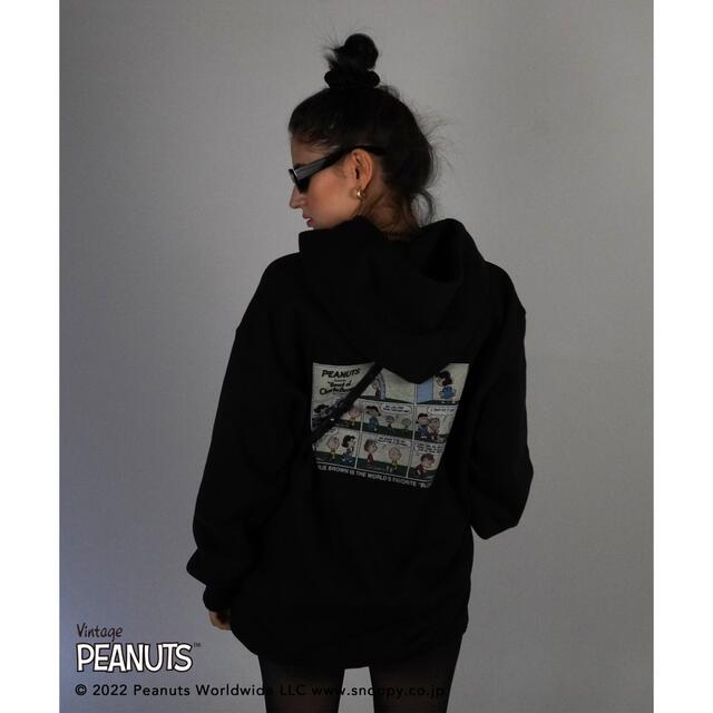 ACLENT×PEANUTS comic volume hoodie