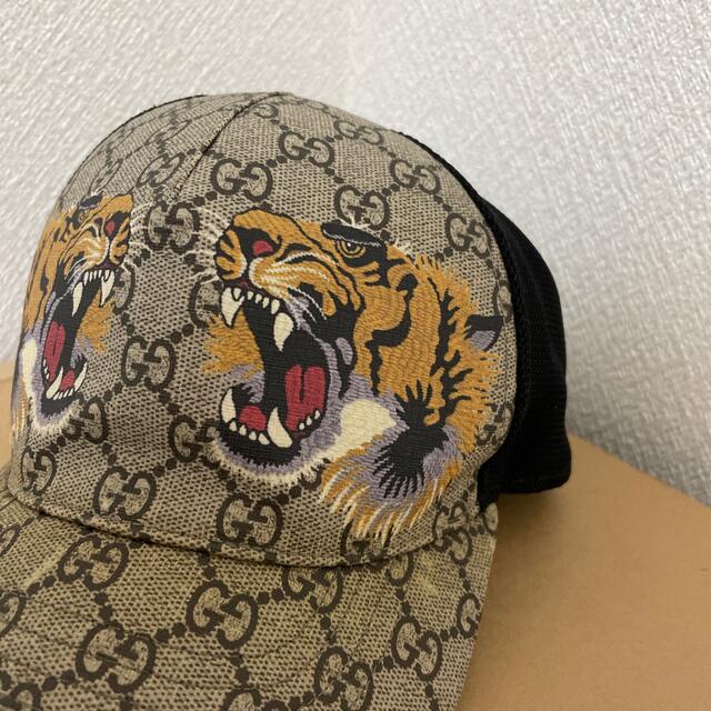 Gucci(グッチ)のGUCCI タイガー キャップ　美品 メンズの帽子(キャップ)の商品写真