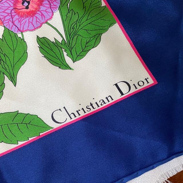 Christian Dior クリスチャン ディオール スカーフ 総花柄 華やか 3