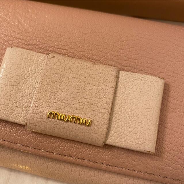miumiu 長財布 5MH109 リボン MADRAS FIOCCO C レディースのファッション小物(財布)の商品写真