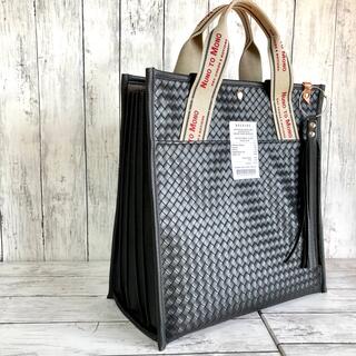 2way BLACK leather side pleats Big bag(バッグ)