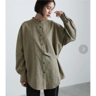 ビューティアンドユースユナイテッドアローズ(BEAUTY&YOUTH UNITED ARROWS)の【定価6985円】select MOCA サイドベルト付きデザインシャツ(シャツ/ブラウス(長袖/七分))