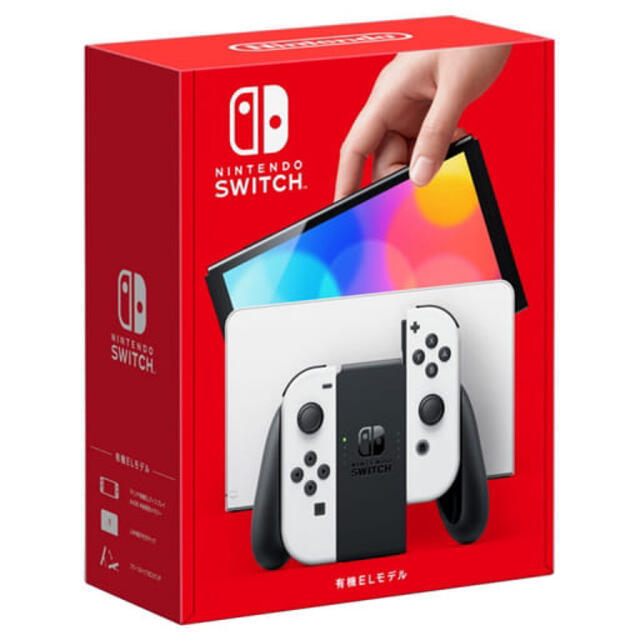 Nintendo Switch(ニンテンドースイッチ)のNintendo Switch 有機ELモデル　ホワイト　新品未開封品 エンタメ/ホビーのゲームソフト/ゲーム機本体(家庭用ゲーム機本体)の商品写真