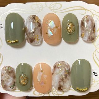 ネイルチップ  ニュアンス コスメ/美容のネイル(つけ爪/ネイルチップ)の商品写真