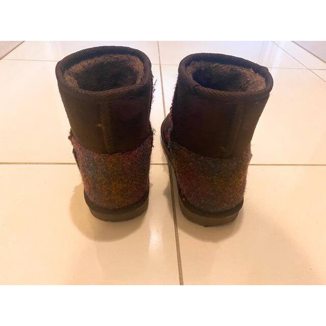 Harris Tweed - ハリーツイード ムートンブーツ キッズ 19cm ブラウン