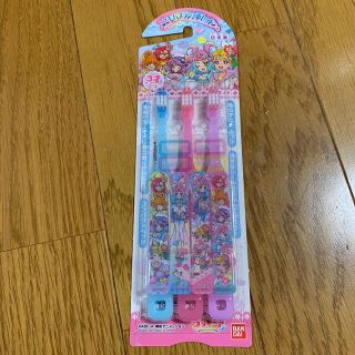 バンダイ(BANDAI)のこどもハブラシ3本セット　トロピカルージュプリキュア(歯ブラシ/歯みがき用品)