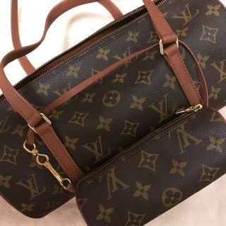 ルイヴィトン(LOUIS VUITTON)のルイヴィトンモノグラム　パピヨン30  付属ポーチ付き　正規品(ハンドバッグ)