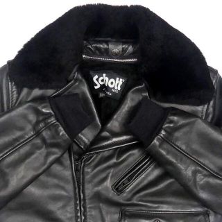 ライダースジャケット 革 メンズ XXL ショット Schott 黒 JJ195