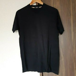 バーバリーブラックレーベル(BURBERRY BLACK LABEL)のBURBERRY　バーバリー　黒　Vネック　Tシャツ　カットソー(Tシャツ/カットソー(半袖/袖なし))