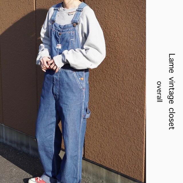 Wrangler - 90s 古着 ラングラー ワイドデニム オーバーオール Wrangler - 90s 古着 ラングラー ワイドデニム オーバーオール