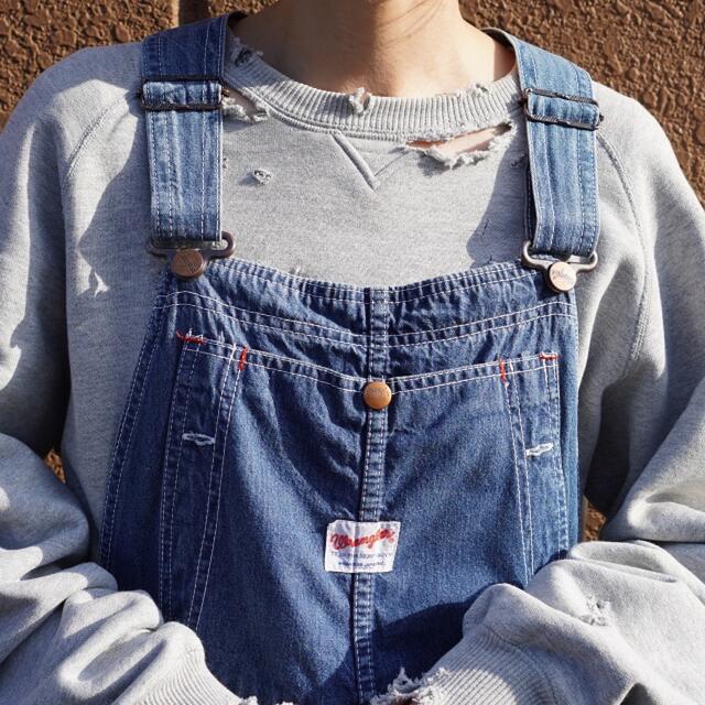 Wrangler - 90s 古着 ラングラー ワイドデニム オーバーオール Wrangler - 90s 古着 ラングラー ワイドデニム オーバーオール