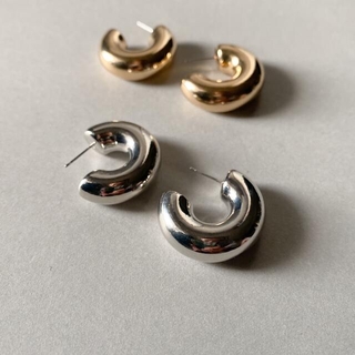 アメリヴィンテージ(Ameri VINTAGE)のVolume silver ring pierce No.598(ピアス)