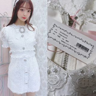 スワンキス(Swankiss)の新品　スワンキス　TS bijou lacy O/P(ミニワンピース)