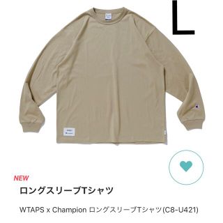 ダブルタップス(W)taps)のWTAPS Champion ロングスリーブTシャツC8-U421 Lベージュ(Tシャツ/カットソー(七分/長袖))