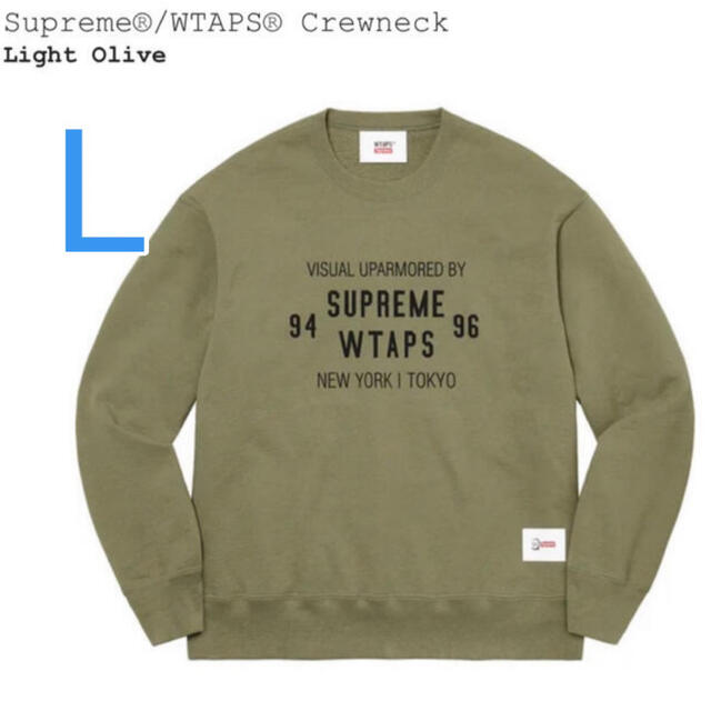 Supreme WTAPS Crewneck Oliveスウェット