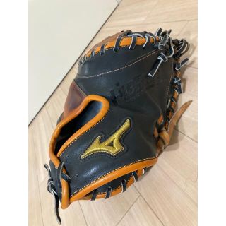 ミズノ(MIZUNO)の北海道日本ハムファイターズ支給品FIGHTERS刺繍入り実使用キャッチャーミット(グローブ)