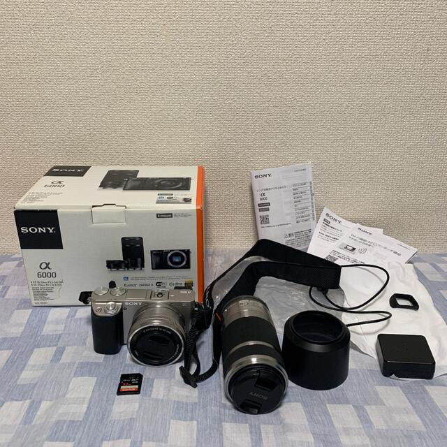 SONY - SONY a6000 α6000 ILCE−6000Y ダブルズームレンズキットの通販
