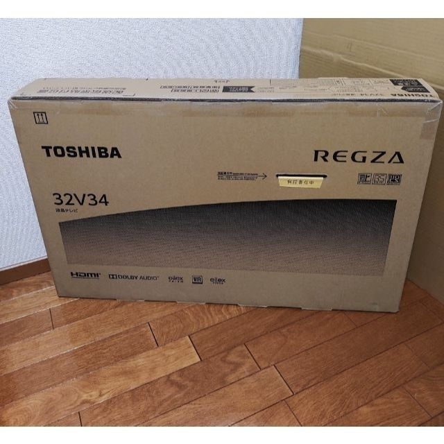 人気のクリスマスアイテムがいっぱい！ 東芝 - TOSHIBA REGZA 32型 液晶テレビ 32V34 新品未使用 送料込み テレビ