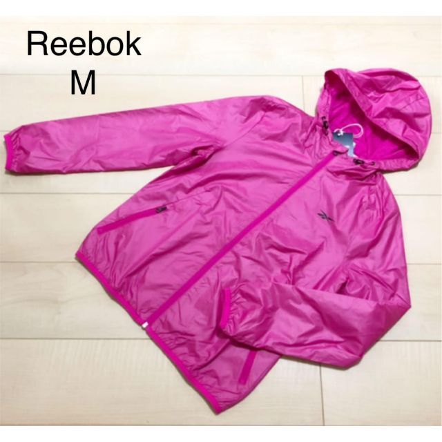 Reebok(リーボック)のReebok リーボック ウインドブレーカー ジャンパー ショッキングピンク M レディースのジャケット/アウター(ナイロンジャケット)の商品写真