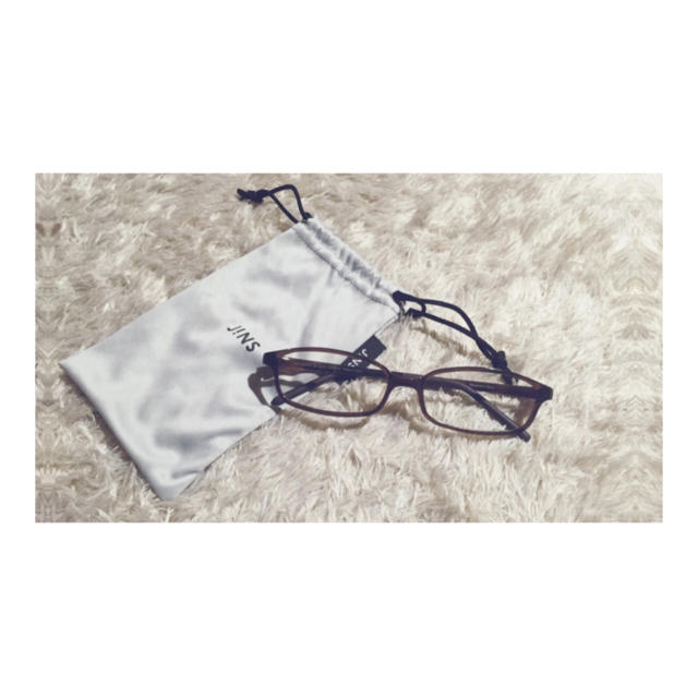 JiNS(ジンズ) 度なし uvカット メガネ レディースのファッション小物(サングラス/メガネ)の商品写真