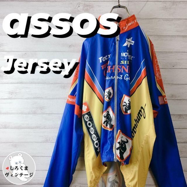 assos アソス】希少 総柄 サイクルウェア ジャケット ジャージ