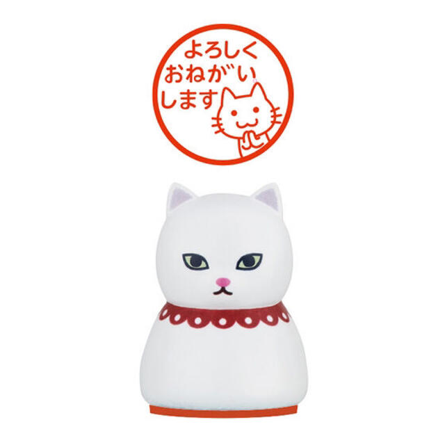 BANDAI(バンダイ)のねこのはんこ ガチャ 3種セット インテリア/住まい/日用品の文房具(印鑑/スタンプ/朱肉)の商品写真