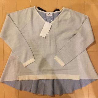 ランバンオンブルー(LANVIN en Bleu)の★新品★LANVIN en Blue Aラインニット(ニット/セーター)