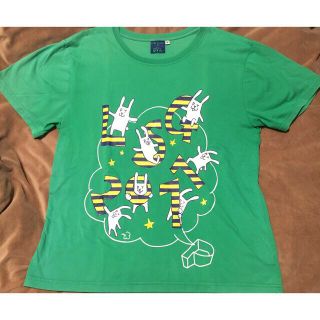 中古品　Perfume　2011年　FC会員限定　Tシャツ　メンズMサイズ　緑(Tシャツ/カットソー(半袖/袖なし))