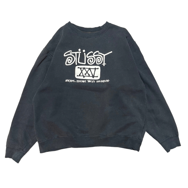 STUSSY(ステューシー)の【希少】古着 stussy 25周年記念 スウェット メンズのトップス(スウェット)の商品写真