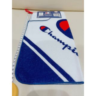 チャンピオン(Champion)のChampion名前書けるネーム付きハンドタオル💙🤍匿名送付(タオル/バス用品)