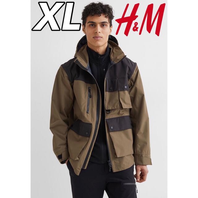 完売品【XL】H&M ウォータープルーフ カーゴジャケット ユーティリティJKT