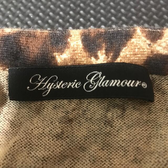 HYSTERIC GLAMOUR(ヒステリックグラマー)のhysteric glamor ヒョウ柄　カーディガン　F レディースのトップス(カーディガン)の商品写真