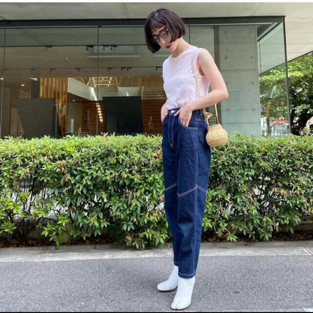 meer．Stitch tapered denim  インディゴ