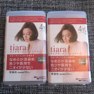 シセイドウ(SHISEIDO (資生堂))の資生堂　tiara 4YG 2個(カラーリング剤)