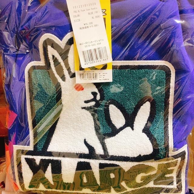 XLARGE(エクストララージ)のXL FR2 × XLARGE Fxxk Icon Hoodie BLUE メンズのトップス(パーカー)の商品写真