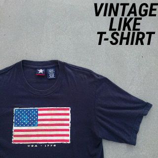 ラルフローレン(Ralph Lauren)のUSED アメリカ USA 星条旗 ラルフローレン デザイン Tシャツ フラッグ(Tシャツ/カットソー(半袖/袖なし))