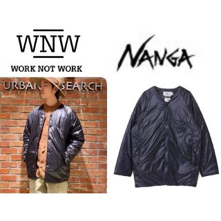 アーバンリサーチ(URBAN RESEARCH)の新品WORK NOT WORK × NANGA ノーカラーライトウェイトダウン(ダウンジャケット)