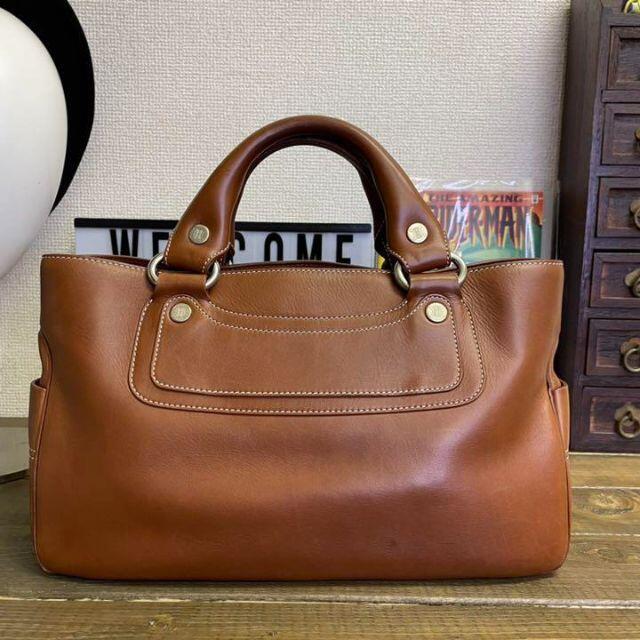 良品 CELINE セリーヌ ブギーバッグ ハンドバッグ ブラウン レディース