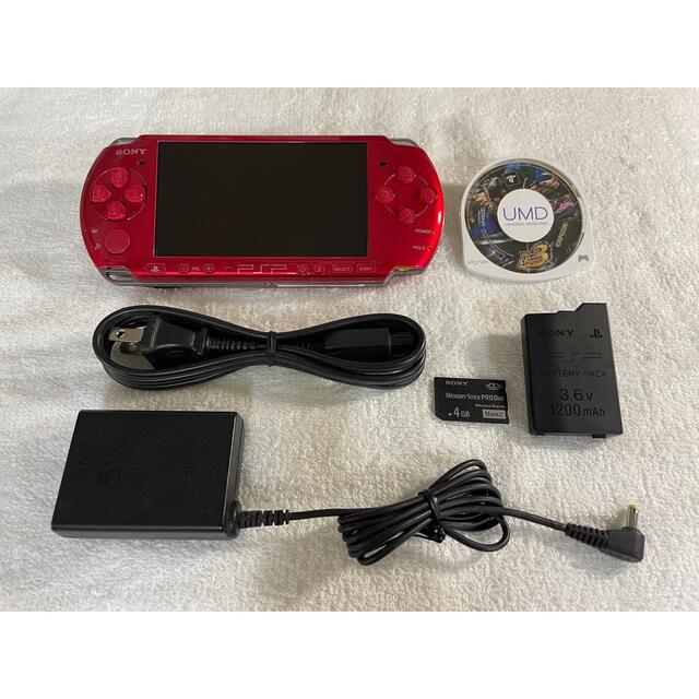 PlayStation Portable - 美品 PSP-3000 ラディアントレッドの+