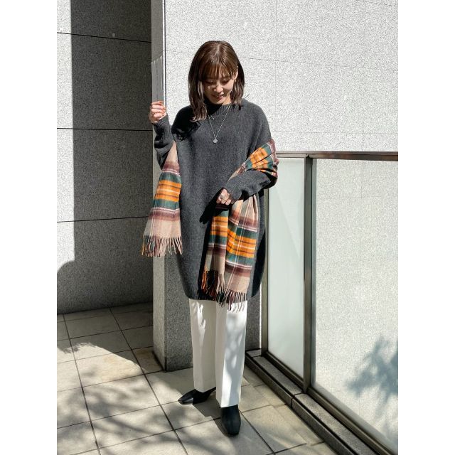 正規代理店タグ付き ジョンストンズ カシミヤ ストール 新品グレー