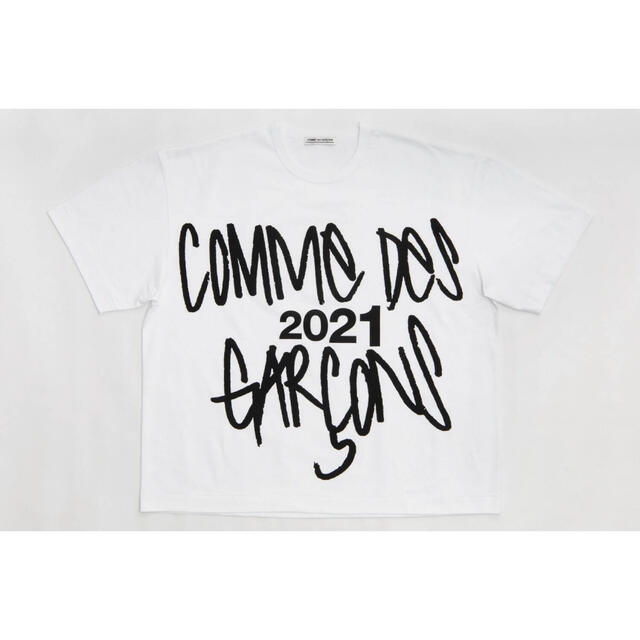 即完売　21aw comme des garcons 手書きロゴTシャツ