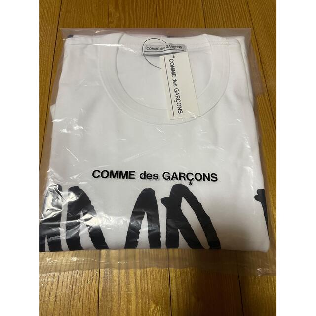 COMME des GARCONS(コムデギャルソン)の即完売　21aw comme des garcons 手書きロゴTシャツ メンズのトップス(Tシャツ/カットソー(半袖/袖なし))の商品写真