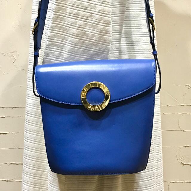 美品 vintage oldceline マカダム柄ガンチーニ ショルダーバッグ