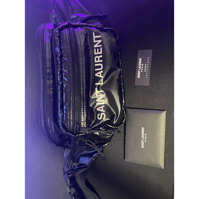 【値下げ】Saint Laurent logo nylon beltbag