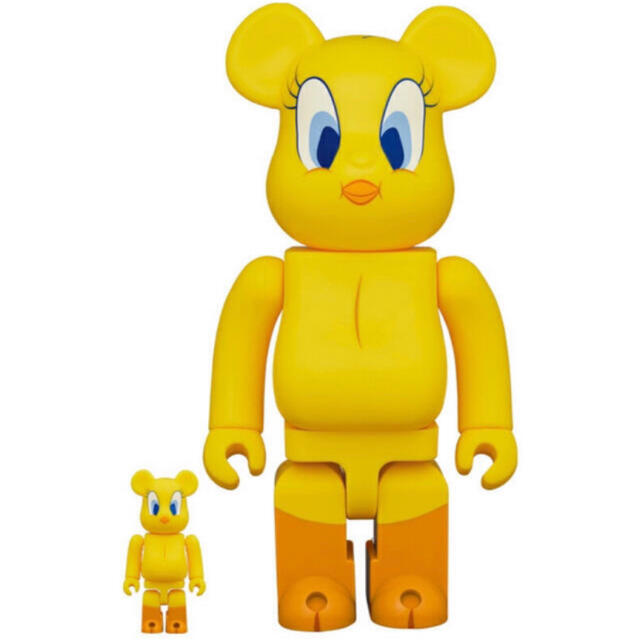 100％amp400％BE@RBRICK TWEETY 100％ & 400％ 新品未開封品