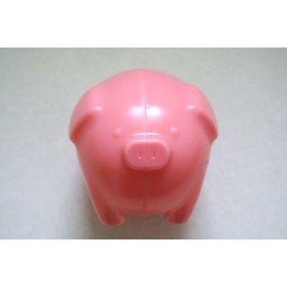 新品★10万円貯金箱★ブタ 貯金箱 濃いめのピンク 豚（17）(その他)