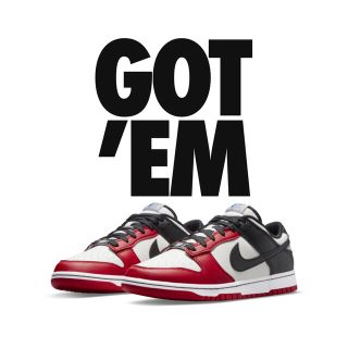 ナイキ(NIKE)のNIKE dunk low Black and Chil Red 27.0cm(スニーカー)