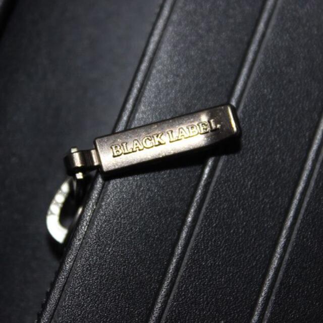 BLACK LABEL CRESTBRIDGE(ブラックレーベルクレストブリッジ)の新品 ブラックレーベル クレストブリッジ レザー イントレチャート 長財布 黒 メンズのファッション小物(長財布)の商品写真