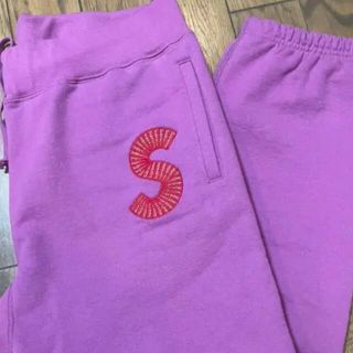 シュプリーム(Supreme)のsupreme S logo sweat pant light purple L(その他)